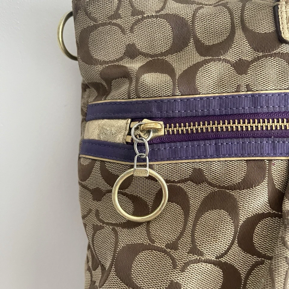 Coach Poppy Tartan Plaid Glam 15882 Shoulder Handbag Tote - RARE y2k grunge - Image 3 of 4