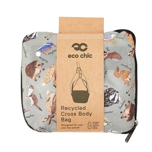 Eco Chic Lightweight Foldable Crossbody Bag - Recycled Plastic - Various Designs - Picture 5 of 76