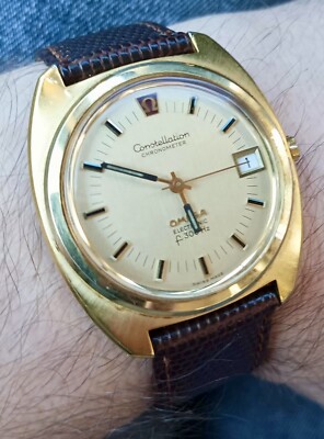 ✓OMEGA Constellation Electronic f300Hz Gold-Plated - RARE VINTAGE