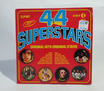 44 Superstars - Mud, Slik, Elton John, Kiki Dee, David Essex- Music Vinyl Record