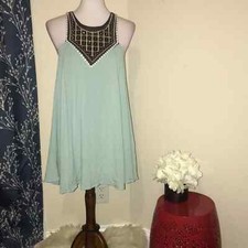 Umgee Boho Sleeveless Mini Dress sz S Small Bohemian