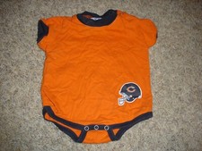 NFL Chicago Bears infant 6/9 months one piece outfit football orange