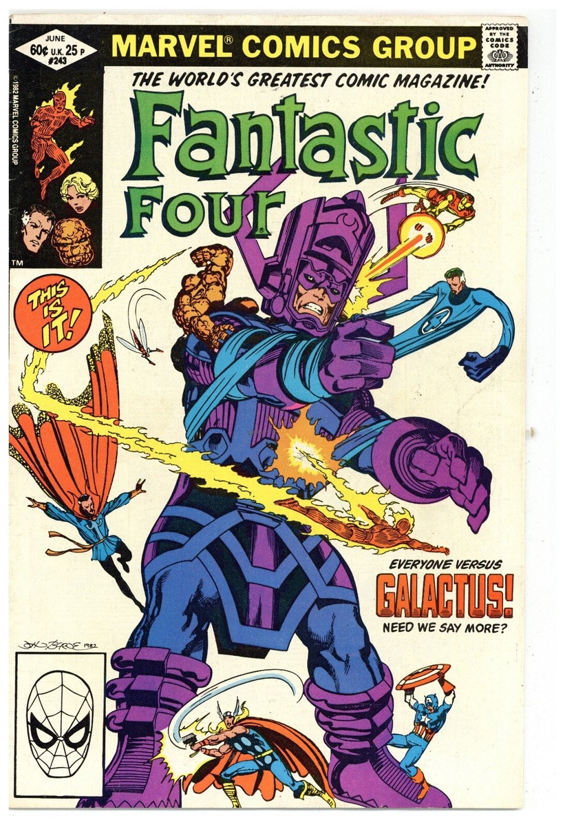 Fantastic Four # 243 NEAR MINT- June 1982 Avengers, Dr. Strange