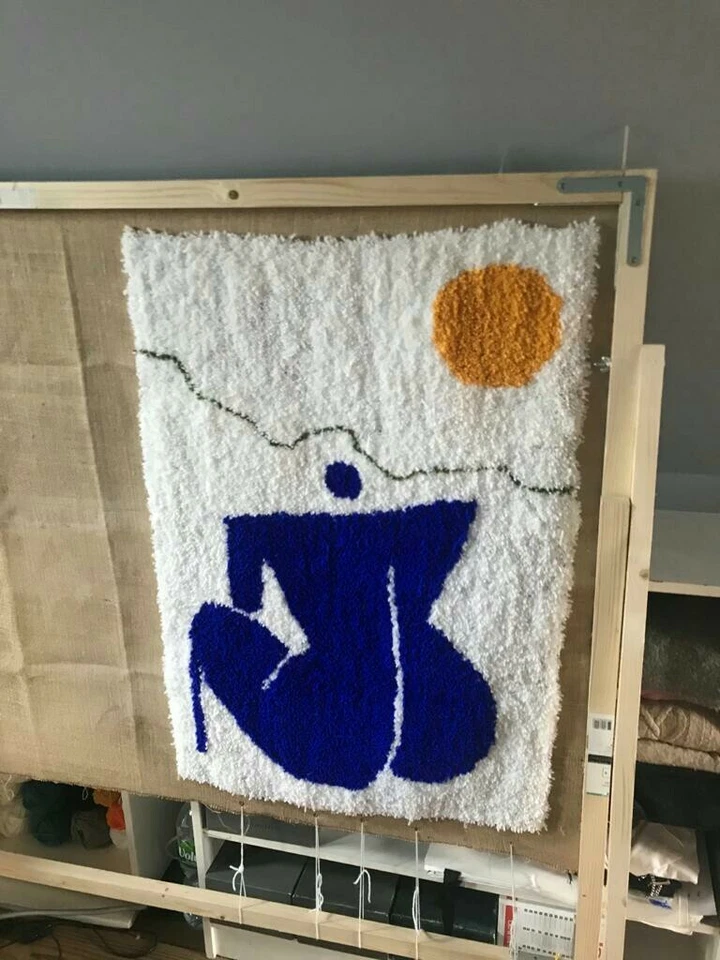 Tapisserie murale handmade art moderne - Photo 1/3