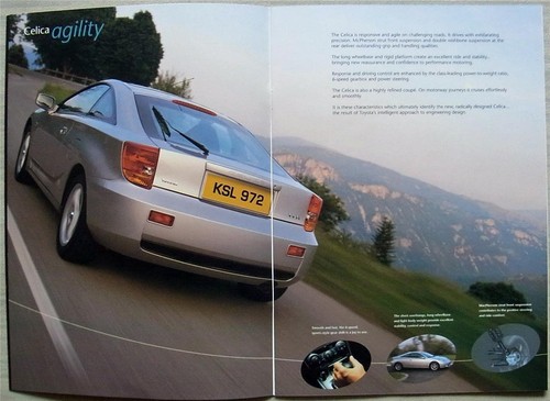 TOYOTA CELICA Car Sales Brochure Jan 2000 #00000-91298-BR - Picture 2 of 4