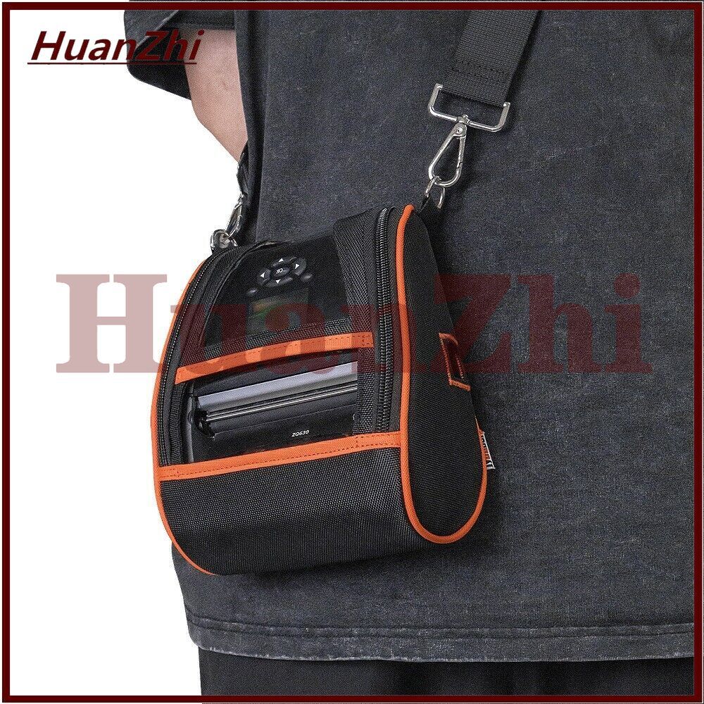 Carrying Case For Zebra ZQ630 & QLN420 Thermal Printers - Protective Bag With Shoulder Strap & Belt Clip