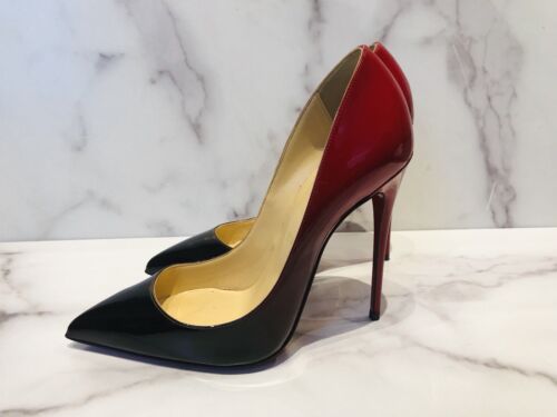 Patent Leather Ombre Heels Shoes 