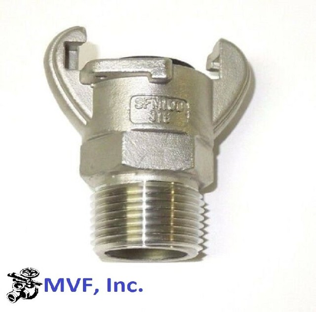 1/2" MALE NPT UNIVERSAL CROWFOOT COUPLING CHICAGO FITTING 316 S/S