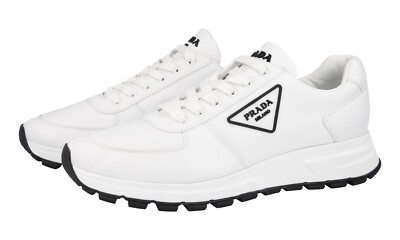 PRADA leichte Re-Nylon PRAX Sneaker - 4E3576 - Weiss - NEU -  9 43