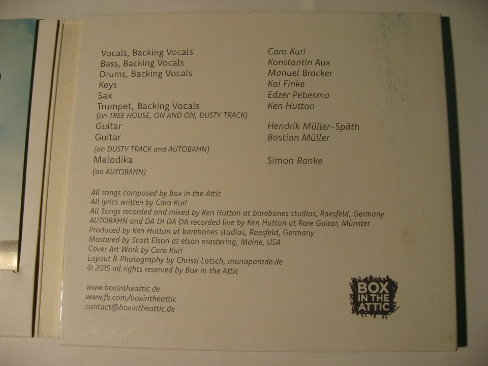 Box in the Attic, Make it Right, Roles, Tree House, Rock & Soul, Audio-CD - Bild 4 von 4