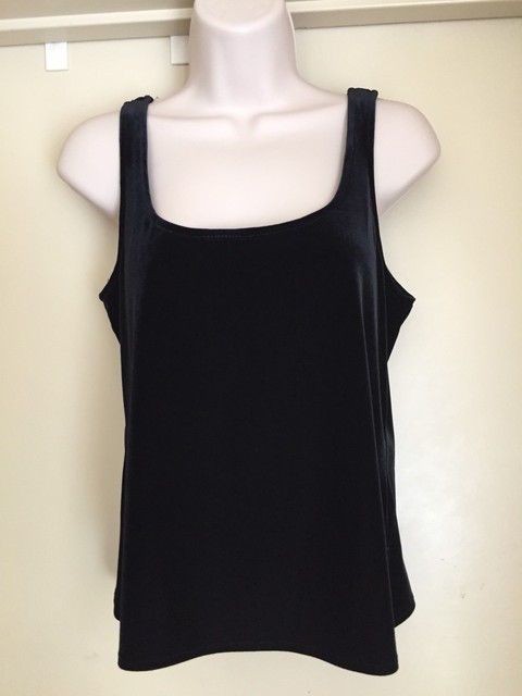 JR Nites by Caliendo Velour Top Sleeveless Black Cami Tank Size Med EUC | eBay