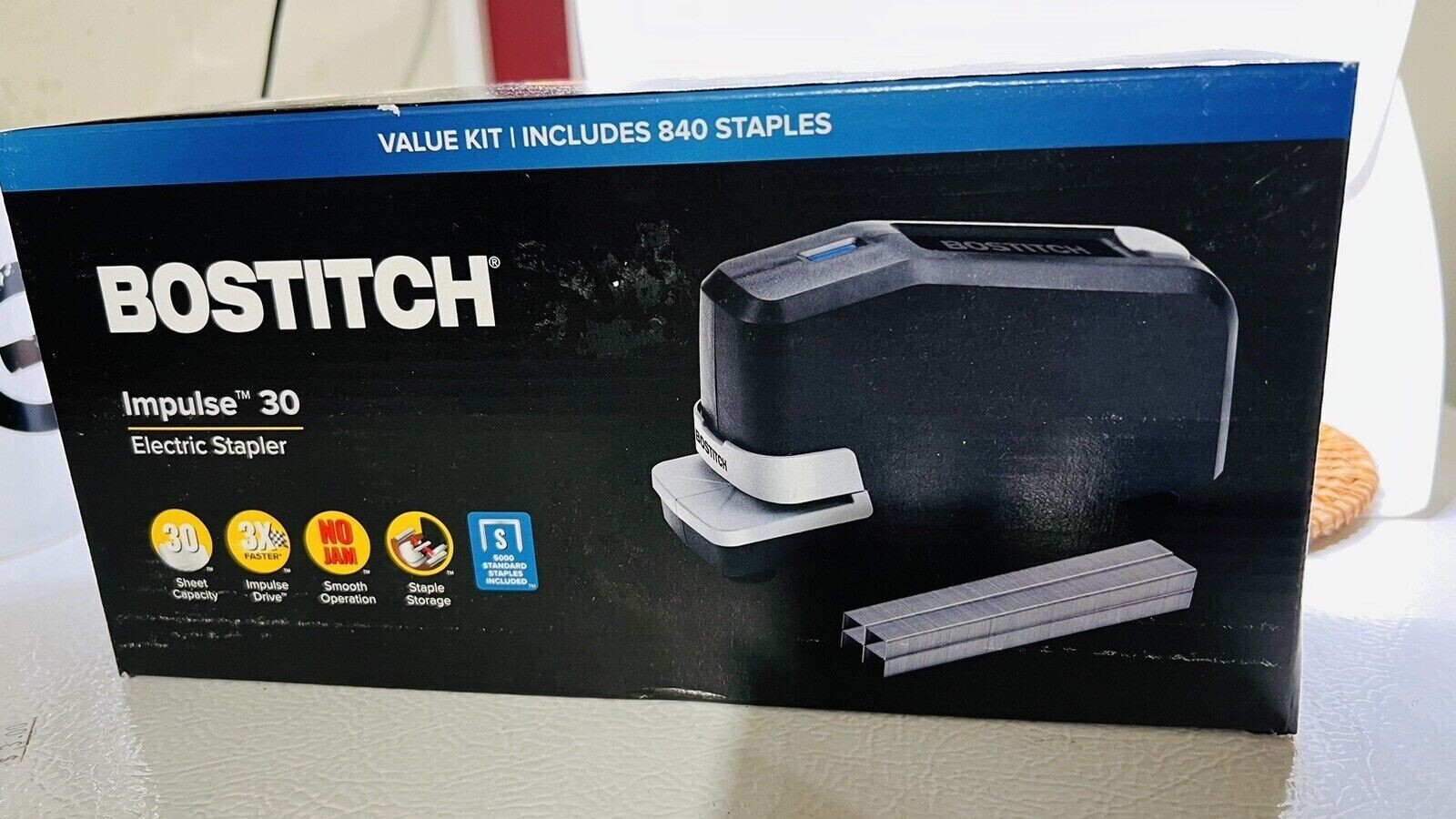 Bostitch Impulse 30 Electric Stapler(includes 840 staples), Value Kit