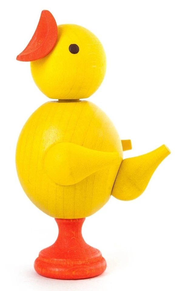 ROBBY WEBER Holzspielzeug Quitschküken Piep-Küken Erzgebirge