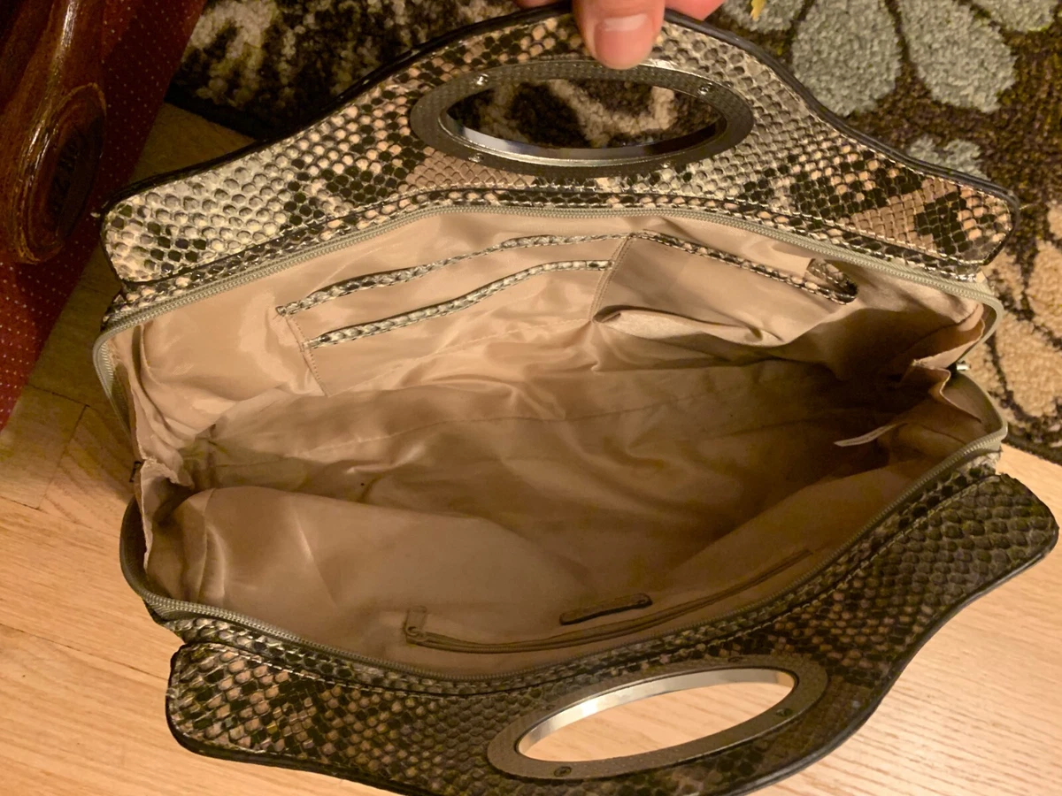 Nicole By Nicole Miller snakeskin hand bag
