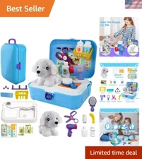 Kids Pet Care Playset with Plush Dog: Perfect Role Play Gift for Ages 3+