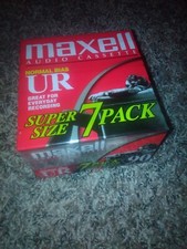 Maxell Normal Bias UR90 Audio Cassette - 7 Pack NEW