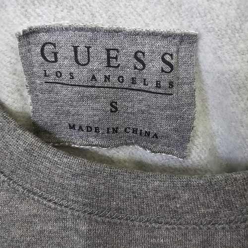 Guess 81 Sweatshirt Womens Small Gray Brown Leopard Mixed Print Casual Cozy Fall - Picture 7 of 16
