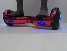 Red Bluetooth LED hoverboard 7" with bag