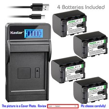 Kastar Battery LCD Charger for JVC BN-VG121 JVC Everio GZ-HM320 Everio GZ-HM330