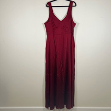 NWT Show Me Your MuMu Jenn Maxi Dress Ruby Lux Satin XXXL