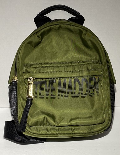 Steve Madden Olive Green Mini Backpack 