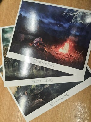 Elden Ring Launch Edition 3x Art Cards only Original No Game
