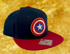 New Marvel Captain Americ 3D Embroidery Mens Snapback Cap Hat