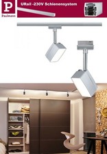 Paulmann URail Einzel Schienenspot Pedal 5W Schwenkbar 2700K 230V Chrom matt