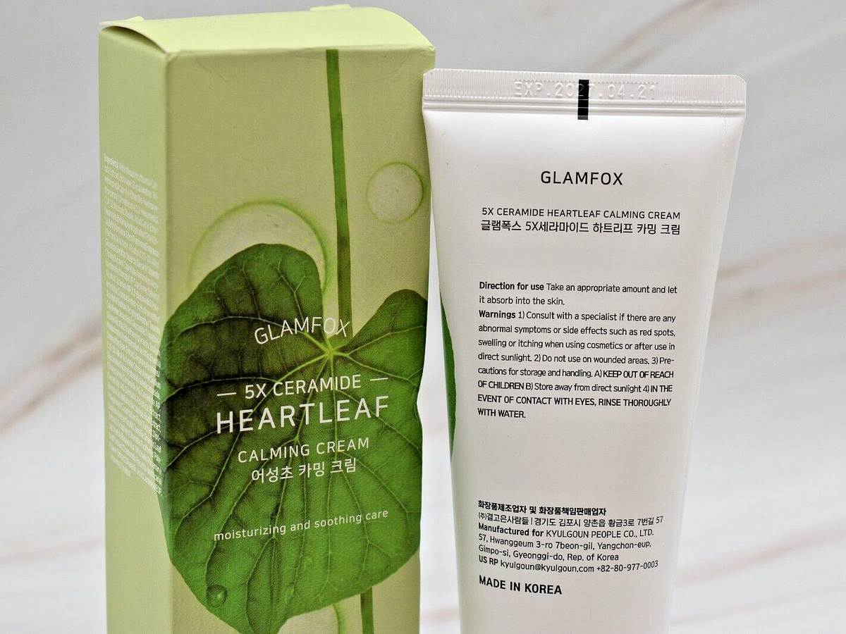 GLAMFOX Heartleaf 5x Ceramide Calming Cream Exp 2027 NIB | eBay