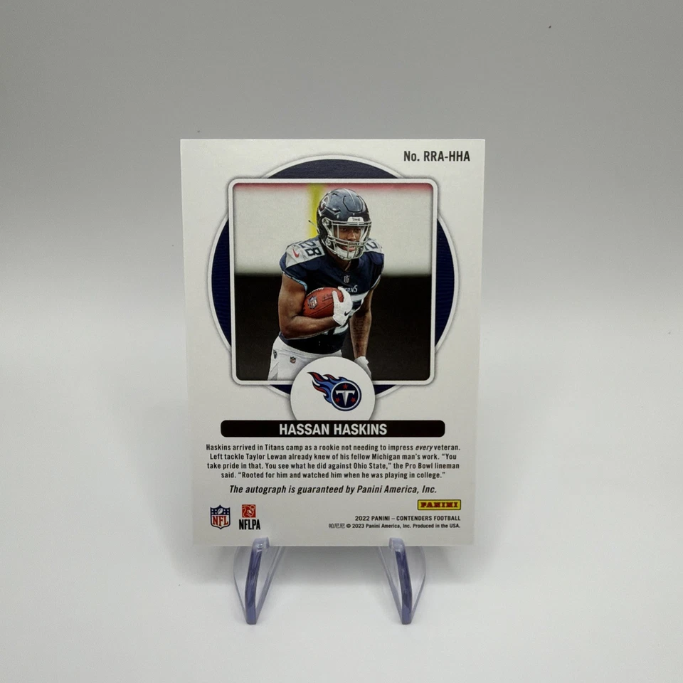 2022 Panini Contenders Rookie Roundup Hassan Haskins #RRA-HH Auto RC 1/1 - Image 3 of 3