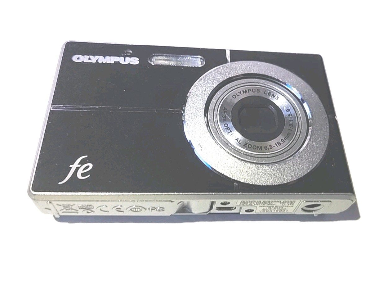 Olympus FE-3000 10.0MP Digital Camera Black & Silver. TESTED