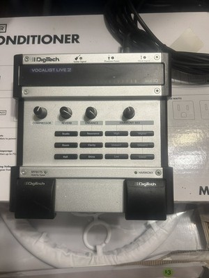 Digitech Vocalist Live 2 Vocal Effects Pedal Harmonizer Reverb Processor w/PSU