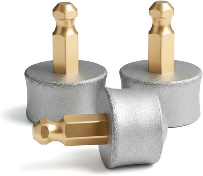 Heusom Replacement Drum Grinders Silent Groom Pro Nail Grinder (3 pcs) White