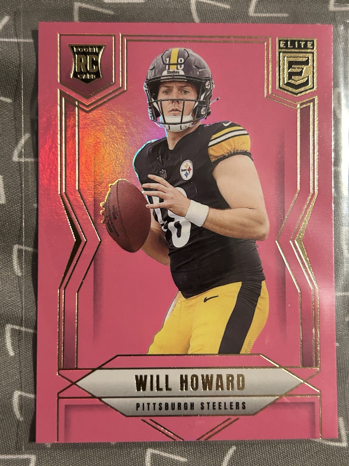 2025 Panini Donruss Elite - Rookies Will Howard #150 Pink Ink (RC)