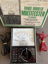 Micronta 43 Range Doubler Multitester 22-204B Original Box Vintage Radio Shack