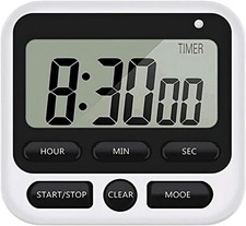 Digital Kitchen Timer with Mute/Loud Alarm Sw...
