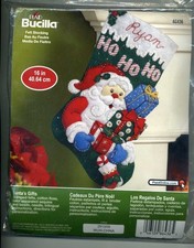 New Bucilla SANTA'S GIFTS Felt Stocking Kit 86436