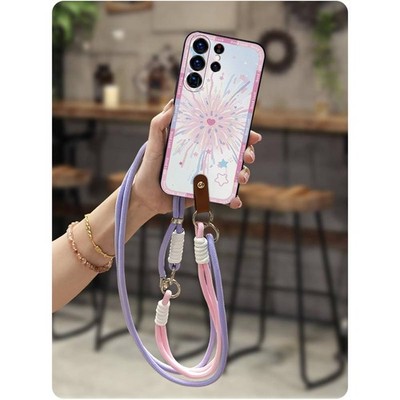 MYDING-Phone Case for Samsung Galaxy S23 Ultra/SM-S918U,  Necklace Durable TPU