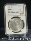 1886 Morgan Silver Dollar $1 MS63 NGC Graded