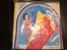 Vtg 1999 Intex The Wet Set Yellow Inflatable Pool Float Mat 72  X 27  59703 New