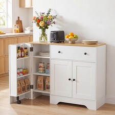 105 cm Modern Sideboard with 3 Doors Drawer and Shelves