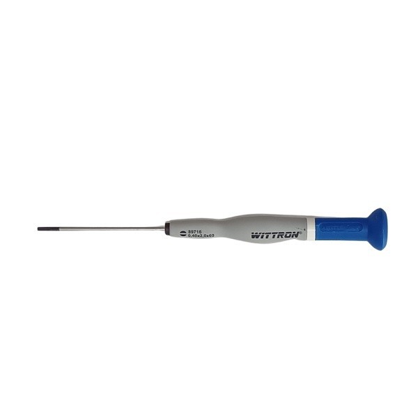 Destornillador de precisión de punta plana de 2,0mm, marca WITTE