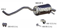 Ernst EndschalldäMpfer NachschalldäMpfer 523073 FüR Renault Clio 4 Captur 1 Tce