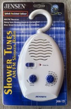 New 2002 Jensen Quality AM/FM Analog Radio Shower Tunes Vintage JWM-125