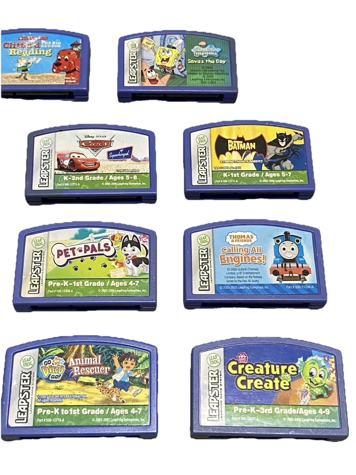 LeapFrog Leapster Game Cartridge Lot Of 10 Mixed Various games - Image 4 of 4