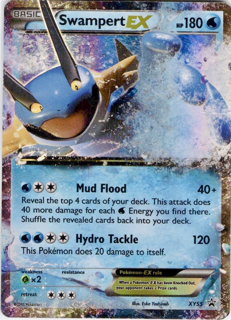 Swampert EX XY55 Holo Promo XY Promo Pokemon Moderately Played