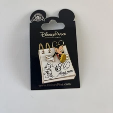 Mickey Mouse 3D Sketch Pad Notepad Pin -2014 Disney Hong Kong Disneyland