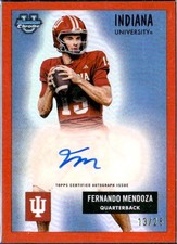 FERNANDO MENDOZA RC 2025 BOWMAN U CHROME 1955 ORANGE ROOKIE AUTO SP 13/25