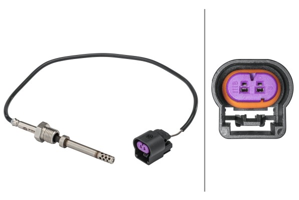 Nach Katalysator Hella 6PT 358 181-701 Sensor, Abgastemperatur FüR Chevrolet,Gmc-image