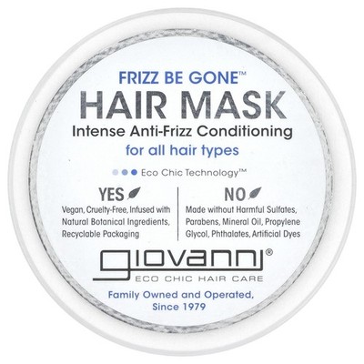 Frizz Be Gone , Hair Mask, Intense Anti-Frizz Conditioning, 10 fl oz (295 ml)